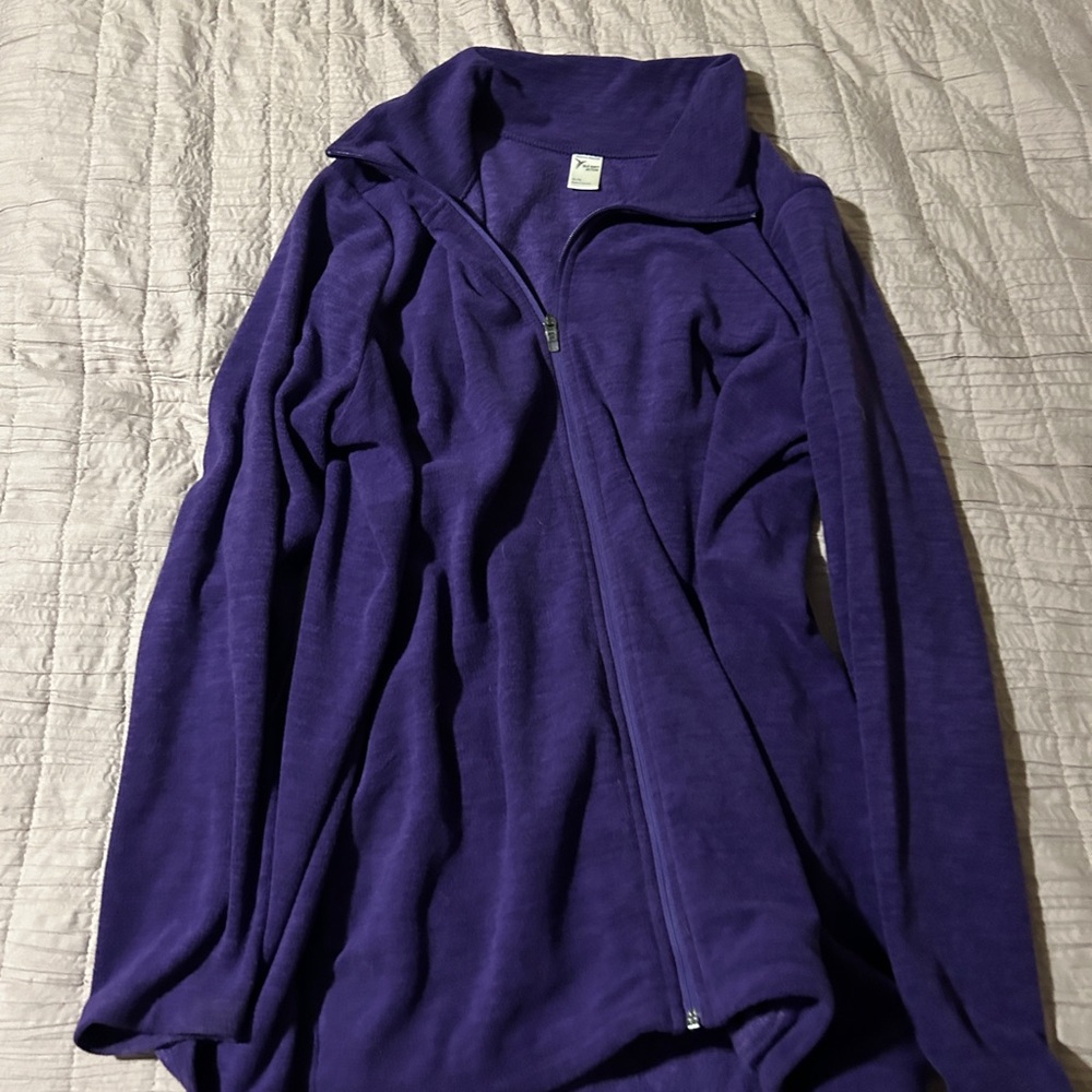 Purple Fleece Zip-Up Jacket